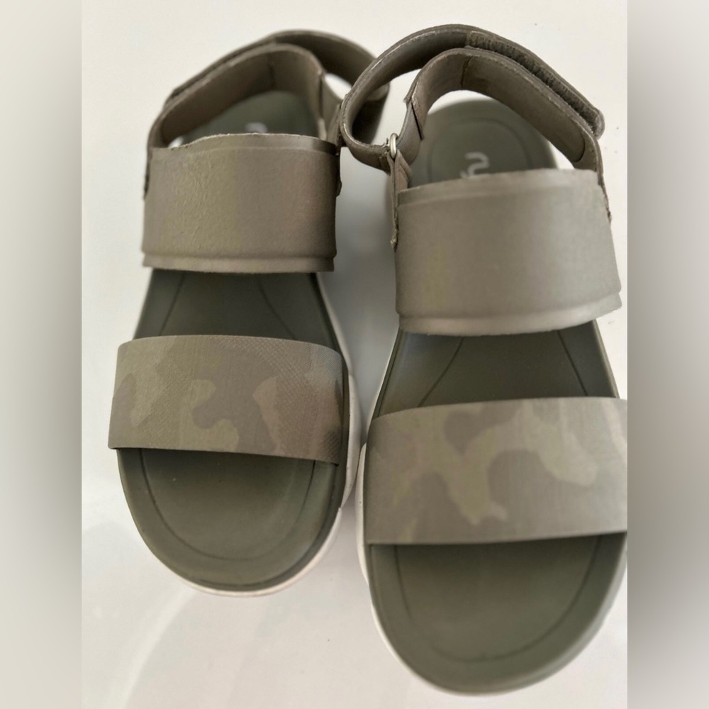 Ryka Womens Devotion Sand Ankle Strap Sandals